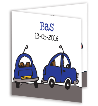 studio kwetter geboortekaartjes jongens Stichting Sparrow