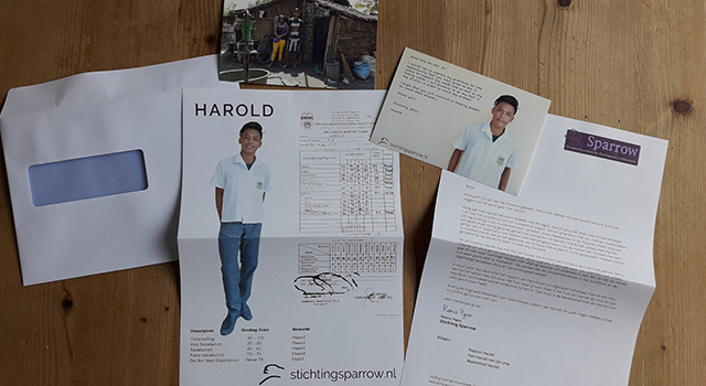 Bedankjes sponsorstudenten stichting Sparrow Bedankjes sponsorstudenten stichting Sparrow