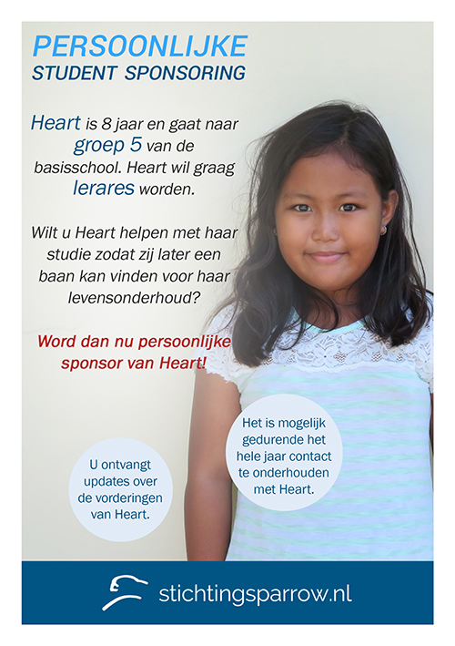 Heart - Persoonlijke sponsoring stichting Sparrow