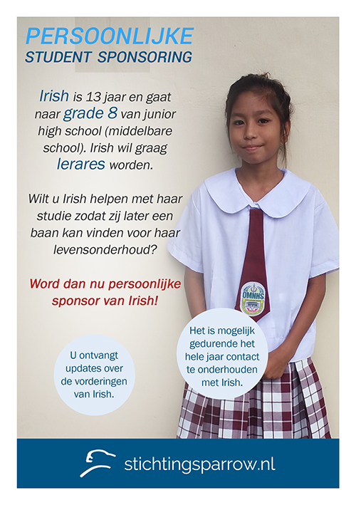 Irish - Persoonlijke sponsoring stichting Sparrow