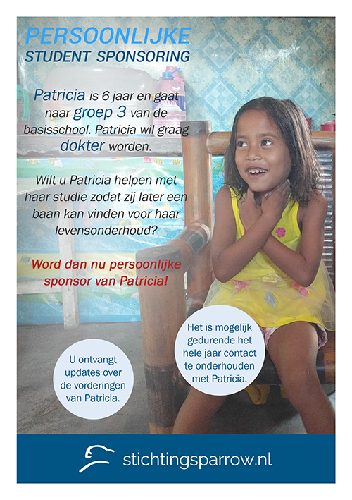 Patricia - Persoonlijke sponsoring stichting Sparrow