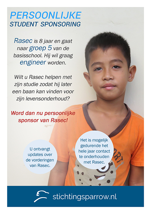 Rasec Jzan - Persoonlijke sponsoring stichting Sparrow