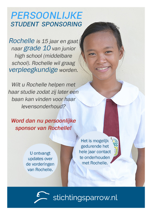 Rochelle - Persoonlijke sponsoring stichting Sparrow