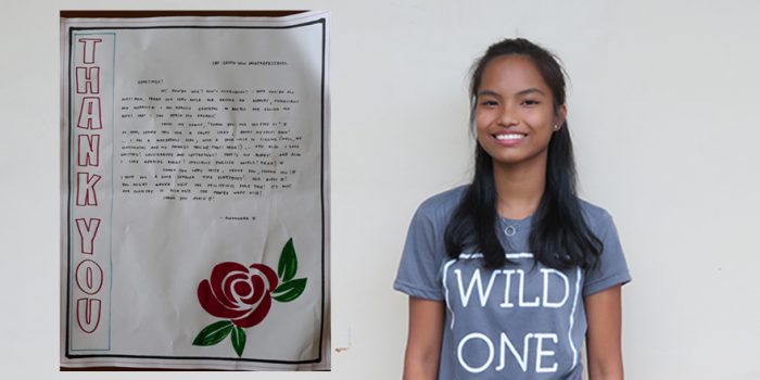 Alexandra bedankt stichting Sparrow