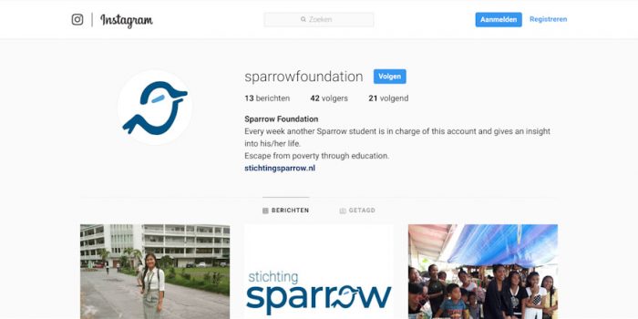 Een unieke inkijk in het leven van onze studenten – stichting Sparrow