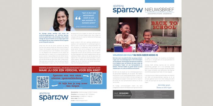 stichting Sparrow Nieuwsbrief 2020 extra uitgave