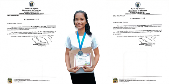 Alexanfra krijgt twee mooie certificaten stichting Sparrow