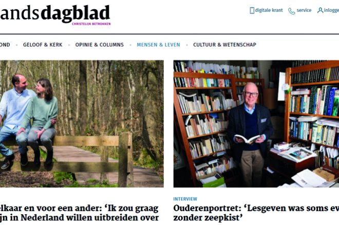 Artikel in het Nederlands Dagblad – stichting Sparrow