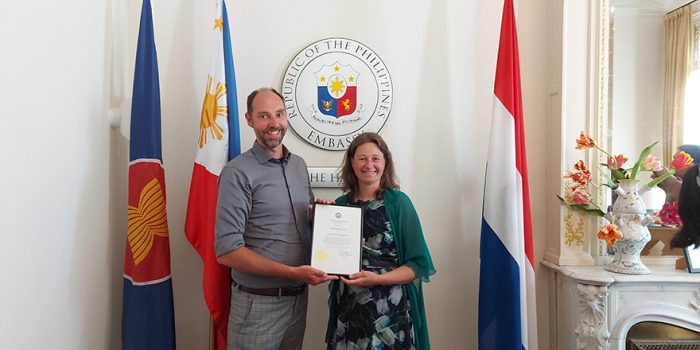 Stichting Sparrow – commendation Philippine Embassy